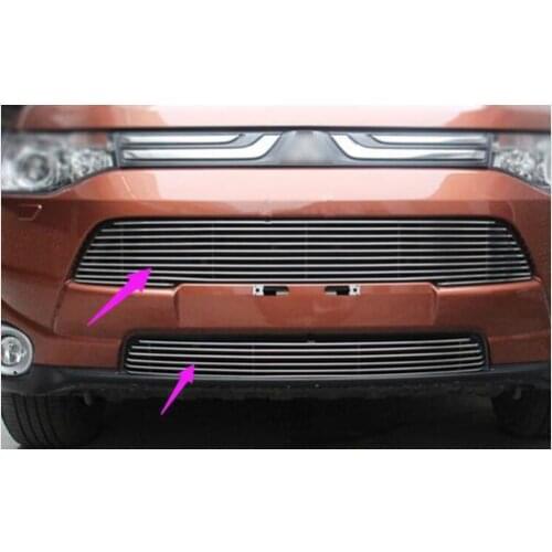 Front Center Grille Grill Cover Trim For Mitsubishi Outlander 2013 2014 2015