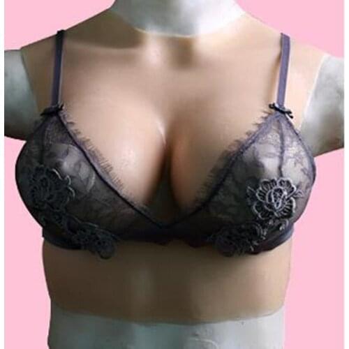 Fake Boobs with Nipple Realistic Artificial Silicone Breast Form Transgender Shemale False Pechos Breast Crossdress
