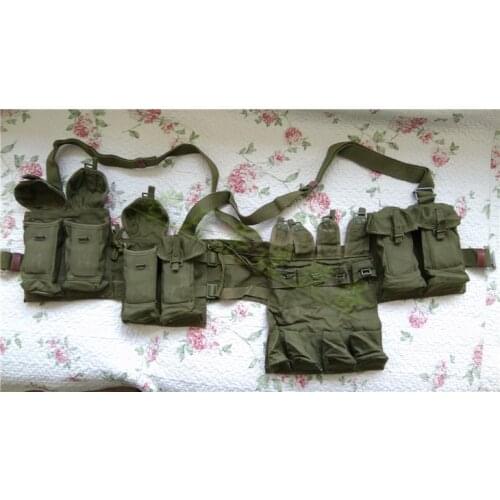 OUTDOORS VIETNAM WAR CHINESE TYPE 63 POUCH CHEST-RIG BANDOLIER MAG AMMO OLD armyshop2008
