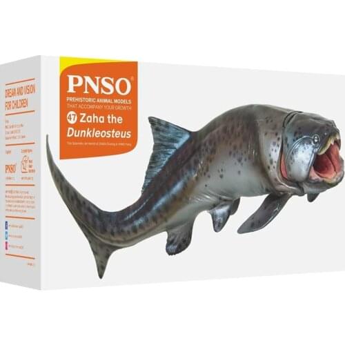 PNSO Zaha The Dunkleosteus Sea Life Classic Toys For Children Boys Prehistoric Ancient Animal Figure Model Movable Jaw