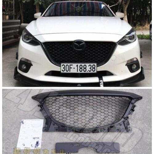 High quality ABS Mesh Grille Trim Racing Grills Fits For Mazda 3 Axela 2014 2015 2016 2017 2018 2019