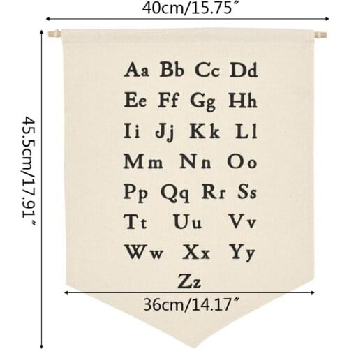 YYSD Nordic Hanging Canvas Pennant Kids Room Wall Banner Home Decoration Ornament Photography Props