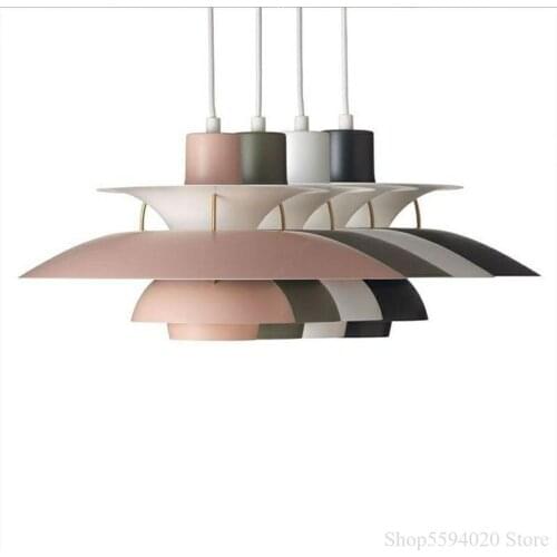 Nordic Modern Pendant Light Colorful Umbrella Led Hanglamp Dining Room Led Pendant Lamp Led Light Indoor Lighting Fixtures
