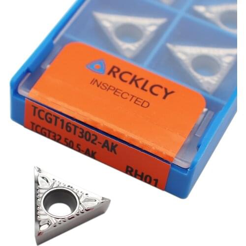 TCGT16T302 TCGT16T304 TCGT16T308 AK RH01 Aluminum cutter blade Insert Cutting Tool turning tool CNC Tools AL +TIN Alloy wood