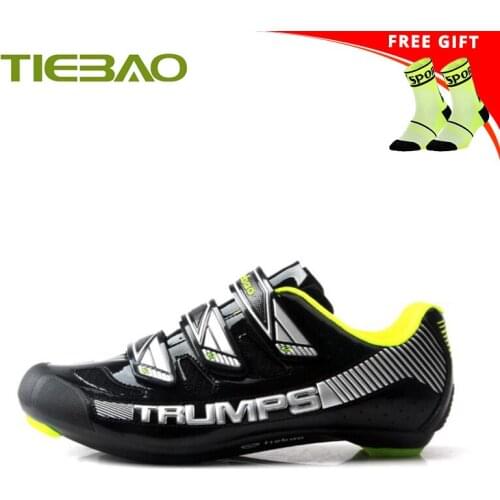Tiebao Road Cycling Sneakers Zapatillas Ciclismo Men Women Self-locking Breathable Cycle Bicicleta Athletic Superstar Shoes