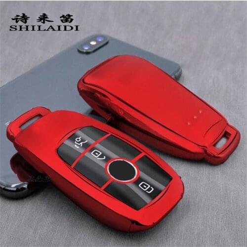 Car Styling TPU Key Cover Case Shell Bag Protective Key Ring Stickers For Mercedes Benz A C E S Class W213 W205 w177 Accessories