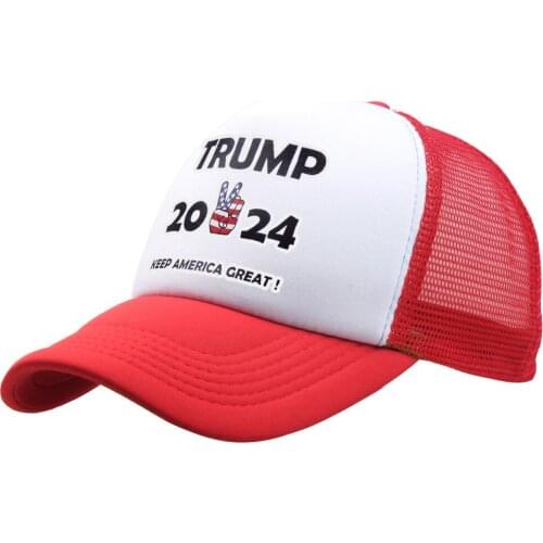Trump 2024 back mesh baseball cap men printing adjustable fashion snapback hat women sun hats for summer new sport cap unisex