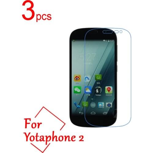 3pcs Ultra Clear/Matte/Nano anti-Explosion HD LCD Screen Protector Film Cover For Yota Yotaphone 2 Protective Film + cloth