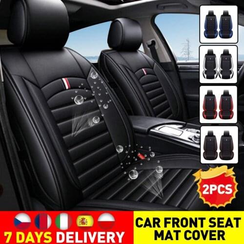 1PC Universal Car Seat Covers Front Seat Covers Leather Cushion Interior Auto Car Chair Seats Protector Mat Car Accessories