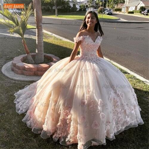 Fascinating Pink Wedding Dresses 2021 Long Sleeves Vestidos De Noiva Lace Ball Gown Bride Dress Applique Lace Up robe de mariée