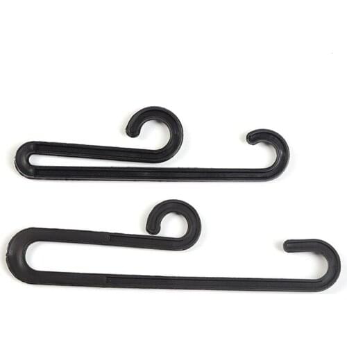 200pcs Black Socks Hanger Hook Stockings Pants Hose Gloves Towel Bag Packaging Display Hanger Clip Gloves Pack Card Hook