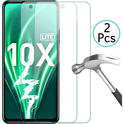 2 Sheets For Huawei Honor 10x Lite Protective Glass For Honor10 x 10 x 10xlite Honor10x lite Protection Film Clean Full Cover