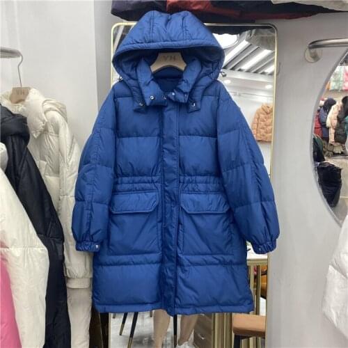 Hooded Winter Jacket Women White Duck Down Coat Female Warm Puffer Coats Woman Parkas Womens Clothing Abrigo Mujer WPY4021