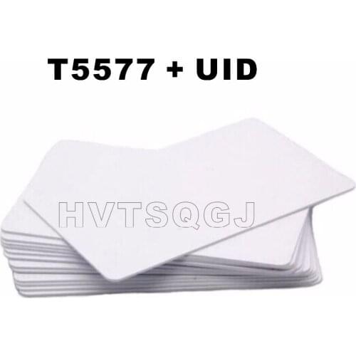 10pcs Free shipping 125KHz T5577 Programmable + UID Changeable RFID Card