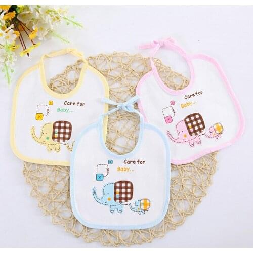 3pcs/lot Newborn Baby Boy Cotton Scarf Waterproof Saliva Baby Bib Saliva Towel Girl Bib Cartoon Soft Lint Bib Baby Stuff