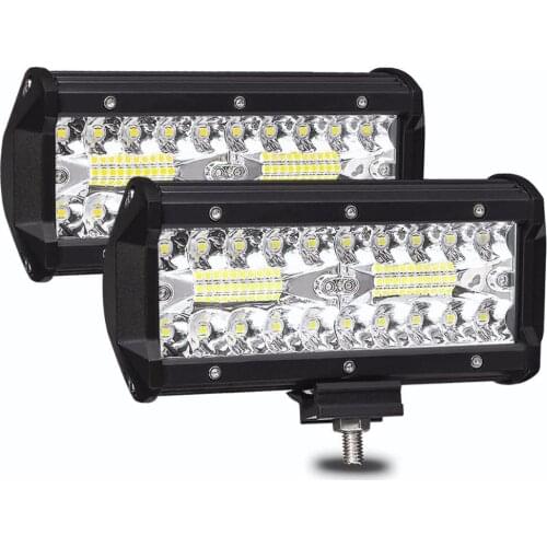 7 Inch 120W 2 PCS Led Light Spot Bars Led Off Road ATV Light Bar For Truck SUV Off Road 4x4 Car Lamp