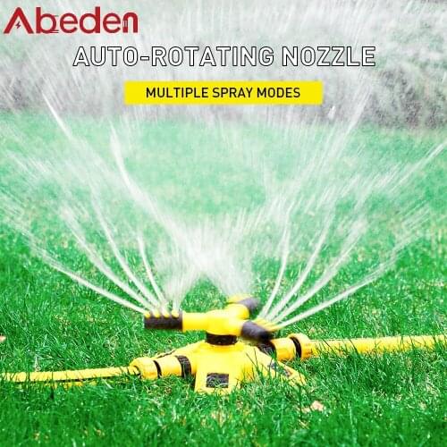 Abeden 360 Degree Automatic Garden Sprinklers Watering Grass Lawn Rotary Nozzle Rotating Water Sprinkler System Garden Supplies