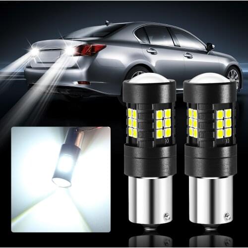 2x Car Led Light Bulb1156 BA15S P21W Car Reversing Lamp For Renault Clio Logan Megane Koleos Scenic Dacia Duster kaptur fluence