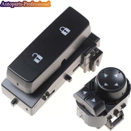 Car accessories 22883768 15804093 For GMC Sierra Chevy Silverado 2007-2014 New Mirror Control Switch+Door Lock Switch