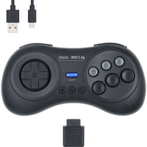 8Bitdo M30 2.4G Wireless Controller Gamepad Handle for Sega Genesis/for Mega Drive Wired for Nintendo Switch Game Console