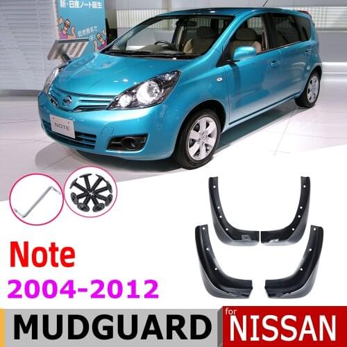 Mudflap Fender For Nissan Note E11 2012~2004 Mud Flaps Guard Splash Flap Mudguard Accessories 2011 2010 2009 2008 2007 2006 2005