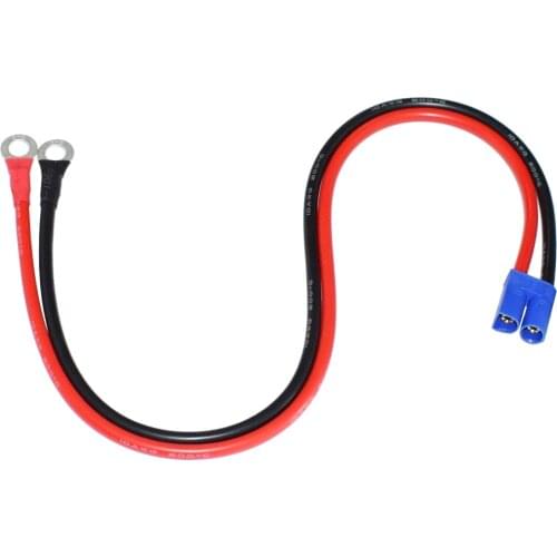 EC5 male to O Ring Terminal 10AWG EC5 male Plug Connector Cable for RC ESC Charger Side Power- EC5 Connector Cable 50cm/1.6ft