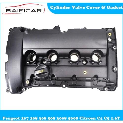 Baificar Brand New Engine Cylinder Valve Cover & Gasket V759886280 for Peugeot 207 208 308 508 3008 5008 Citroen C4 C5 1.6T