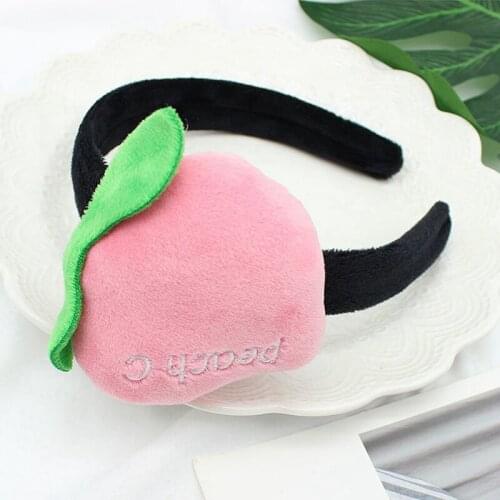Cute Large 3D Cartoon Dinosaur Elephant Fruit Headband Plush Toy Velvet Cloth Wrapped Hair Hoop Cosplay Party Costume