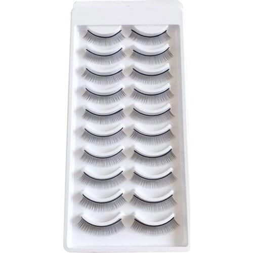 10 Pairs Training Lashes False Eyelashes For Makeup Practice 8mm