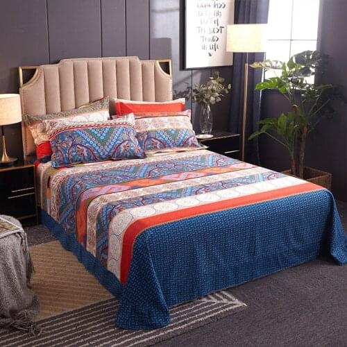 2019 new products 3Pcs Luxury All cotton thickened mattet Bedspread Stripes Bedsheet Pillowcase