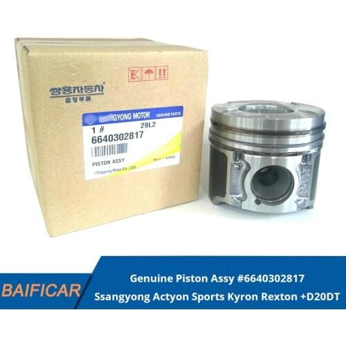 Baificar Brand New Genuine Piston Assembly 1PCS # 6640302817 For Ssangyong Actyon Sports Kyron Rexton +D20DT