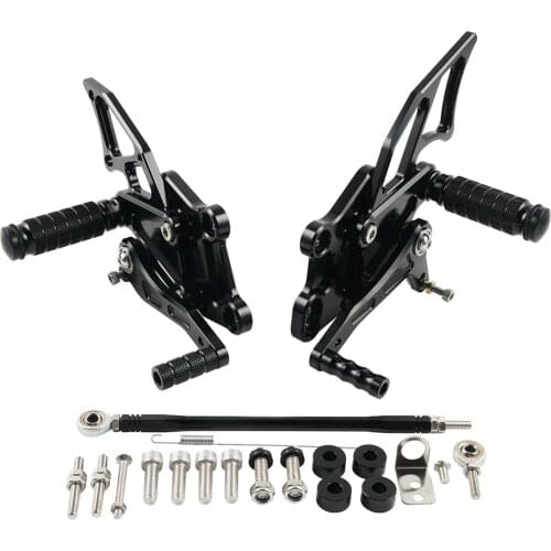 For Kawasaki Ninja 300 Motorcycle Adjustable Foot Pegs Rest Set Footpegs Pedals Rearset Footrest Ninja 300 2013 2014 2015