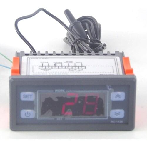 Relay output 250V 30A 10a 12V 24v 110v 220v powe Microcomputer Thermostat with sensor