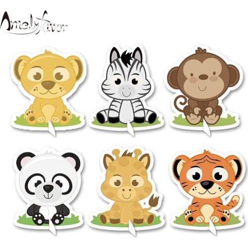 Safari Babies Animals Theme Party Table Centerpiece Decorations Baby Shower Kids Event Birthday Party Animal Decoration Supplies