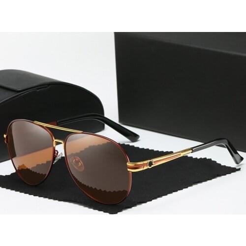 Mens Polarized Sunglasses Men Women Driving Pilot Vintage Sun Glasses Brand Designer Male Black Sunglasses For Man Women UV400
