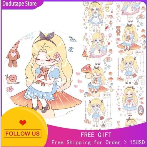 Character Decoration Washi Tape Sticker Lovely Fairy Tale