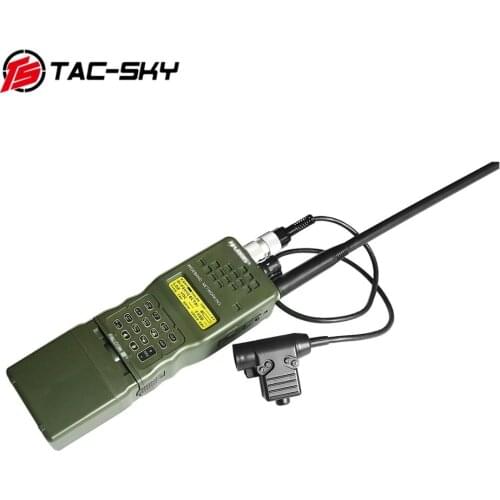 TAC-SKY harris AN / PRC 152 152a military radio walkie-talkie model Harris virtual case + military headset ptt 6 pin u94 ptt