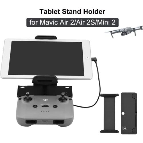 For DJI Mavic AIR 2/AIR 2S/Mini 2 Drone Universal Tablet Bracket Controller Clip Mount Tablet Phone Stand Holder Accessory