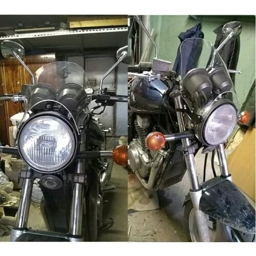 Wind Deflectors Motorcycle Windshield Windscreen For Yamaha XJR1200 XJR400 XJR1300 XJR 400 1200 1300 Dark Smoke Clear