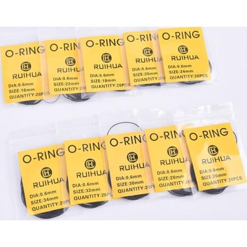 Waterproof 0.5/0.6/0.7mm O-Ring Watch Back Seal Cover Gaskets Watch Repair Tool