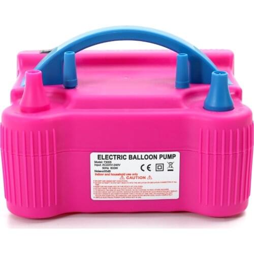 Pink Balloon Air Pump 100V-240V Electric High Power Two Nozzle Air Blower Balloon Inflator Pump Fast Portable Inflatable Tool