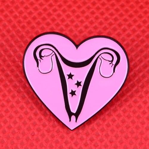 Grow a pair ovaries women brooches feminist pin uterus badge courage brooch femninism jewelry gift lady shirts jacket accessoire
