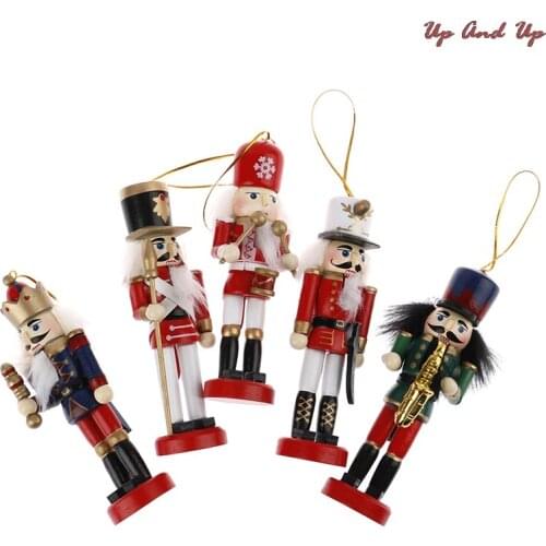 13/12/10.5cm Nutcracker Puppet Ornaments Desktop Decoration Cartoons Walnuts Soldiers Band Dolls Nutcracker Miniatures