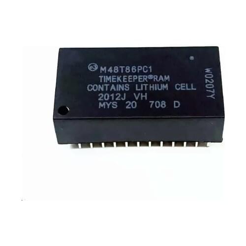 5-10pcs New M48T86PC1 DIP24 Clock battery chip