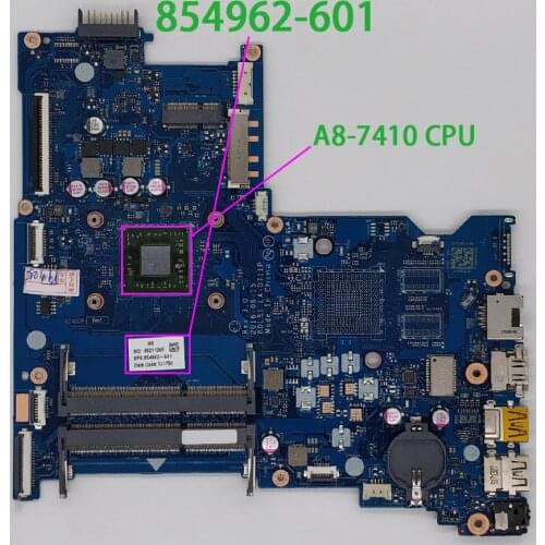 854962-601 854962-001 BDL51 LA-D711P UMA w A8-7410 CPU for HP 15-B Series 15Z-BA000 Notebook Motherboard Mainboard Tested