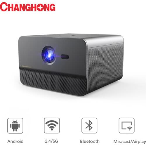Changhong C300 DLP 1080P Projector Full HD 800 ANSI With Android Wifi Home Cinema Support 3D 4K TV Smart Phone Projector Beamer