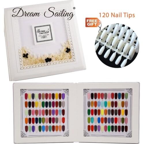 False Nail Color Book Color Display Nail Art Gel Polish Color Card Nail Color Chart Palette Varnish Practice Board Manicure Tool