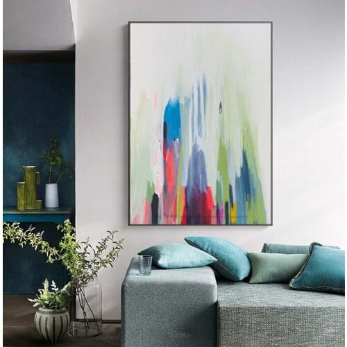 Decoration painting on canvas abstract pictures living room vertical wall art canvas oil painting handmade wall decor modern art