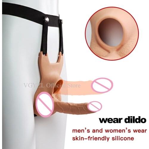 10 Speed Vibration Dildo for strapon Double Dildo Vibrator for Women Lesbian Strap on Sex Toys for Couple Gay Erotic Toys Games