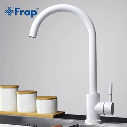 Frap Hot Sale 304 Stainless Steel Kitchen Faucet 360 Degree Rotation Faucet Single Handle Faucet Mixer cozinha torneira Y40084